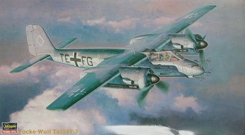 Hasegawa Aircraft 1/72 Focke Wulf Ta154V3 Mosquito Fighter (Re-Issue) Kit