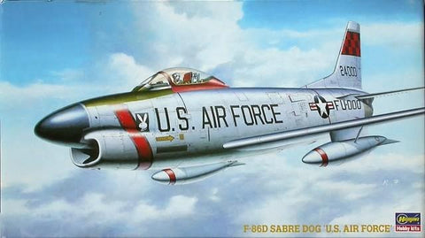 Hasegawa Aircraft 1/72 F86D Sabre Dog US Air Force Fighter (Re-Issue) Kit