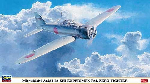 Hasegawa Aircraft 1/48 Mitsubishi A6M1 12SHI Experimental Zero Fighter (Re-Issue) Kit