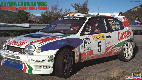 Hasegawa Model Cars 1/24 Toyota Corolla WRC 1998 Monte Carlo Winner Kit