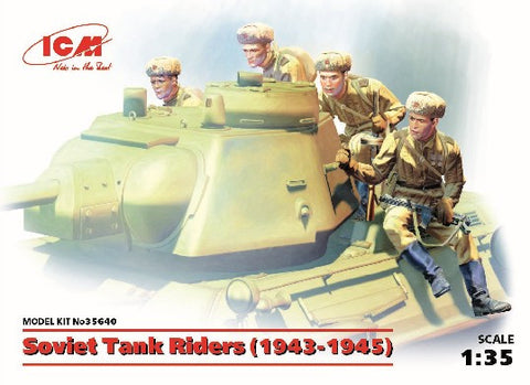 ICM Military Models 1/35 Soviet Tanks Riders 1943-1945 (4) Kit