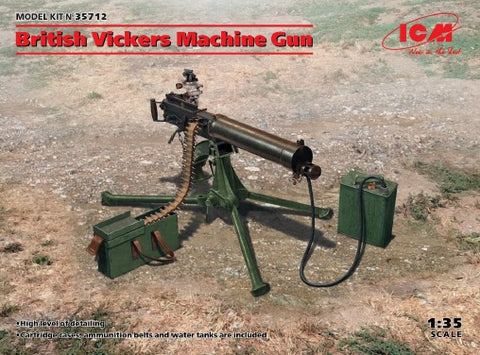 ICM Military Models 1/35 British Vickers Machine Gun (New Tool) Kit