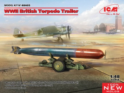 ICM Aircraft 1/48 WWII British Torpedo Trailer Kit