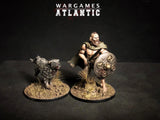 Wargames Atlantix 28mm Blood Oaths Dark Age Irish Warriors w/Weapons (40)