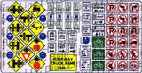 Blair Line HO Highway Signs - Modern Traffic 1971-Present (Full Color)
