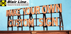 Blair Line All Scale Laser-Cut Wood Billboard - Small for Z, N & HO - Do-It-Yourself Custom