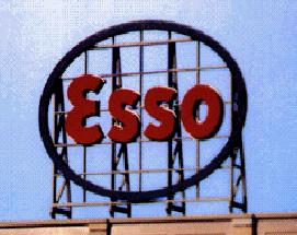 Blair Line All Scale Laser-Cut Wood Billboard Kits - Large for HO, S & O - Esso