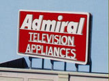 Blair Line All Scale Laser-Cut Wood Billboard Kits - Large for HO, S & O - Admiral Television Appliances