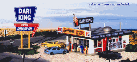 Blair Line HO Dari-King Drive-In Restaurant Kit