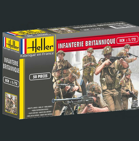 Heller Military 1/72 British Infantry (50) Kit