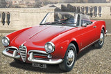 Italeri Model Cars 1/24 Alfa Romeo Giulietta Spider 1300 Car Kit