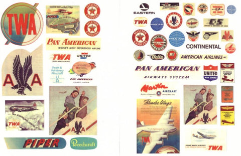 JL Innovative Design HO 1940-50's Vintage Aviation & Airline Signs (46)