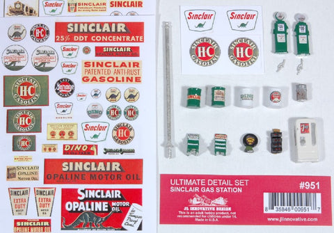 JL Innovative Design HO Ultimate Sinclair Gas Station Detail Set