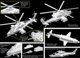 Dragon Models Aircraft 1/144 PLA WZ10 Attack Helicopter Kit