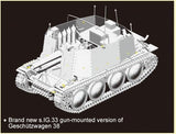 Dragon Military 1/35 Sd.Kfz.138/1 Geschützwagen 38 H für s.IG.33/1 Kit