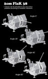 Dragon Military Models 1/35 2cm FlaK 38 Early/Late Production mit Sd.Ah.51 and Crew (2 in 1) Kit