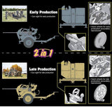 Dragon Military Models 1/35 2cm FlaK 38 Early/Late Production mit Sd.Ah.51 and Crew (2 in 1) Kit