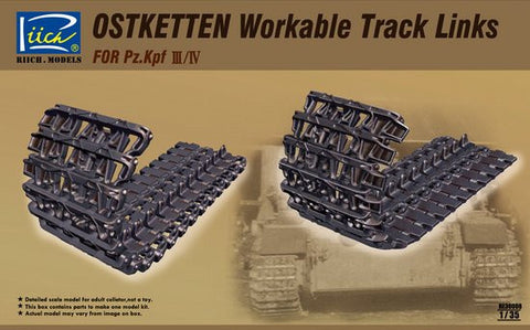 Riich Military 1/35 Ostketten Workable Track Links for Pz.Kpf III/IV Kit