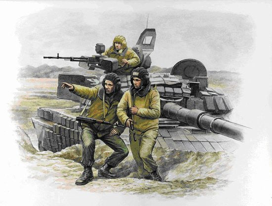 Zvezda Military 1/35 Russian Mod Tank Crew (3) Kit