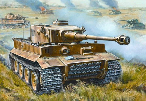 Zvezda Military 1/72 German Tiger I Early Heavy Tank (Snap Kit)