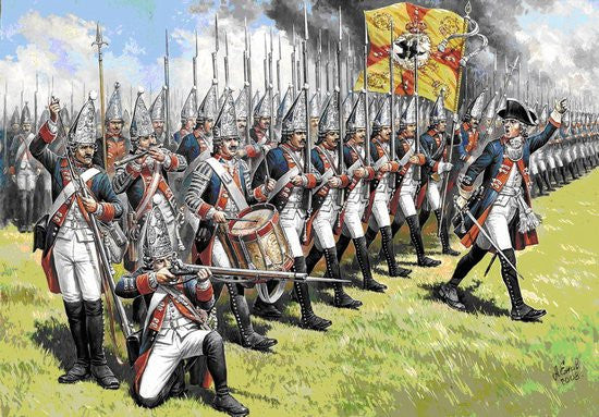 Zvezda Military 1/72 Prussian Grenadiers of Frederick II The Great XVIII AD (41) Figure Set