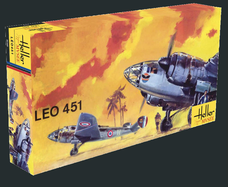 Heller Aircraft 1/72 Leo 451 WWII French Bomber 60th Anniversary Ltd Re-Edition Kit