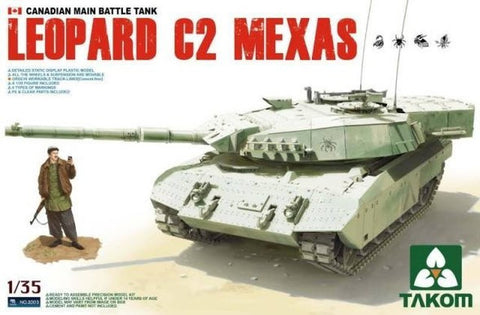Takom Military 1/35 Leopard C2 MEXAS Canadian Main Battle Tank Kit