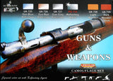 Lifecolor Acrylic Guns & Weapons Acrylic Set (6 22ml Bottles)