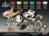 Lifecolor Acrylic Axis WWII Tank Interiors Camouflage Acrylic Set (6 22ml Bottles)