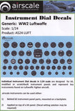 Airscale Details 1/32 WWII Luftwaffe Instrument Dials (Decal)
