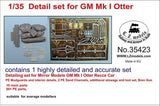 LZ Models 1/35 GM Mk I Otter Detail Set for MZZ (Resin) Kit