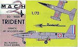 Mach-2 Aircraft 1/72 Trident SO9050 French Jet Kit