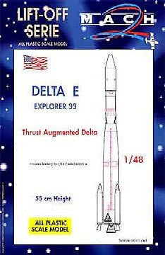 Mach 2 Sci-Fi & Science 1/48 Delta-E Explorer 33 Rocket Kit