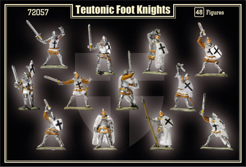 Mars Military 1/72 1st Half XV Century Teutonic Foot Knights (48) Kit