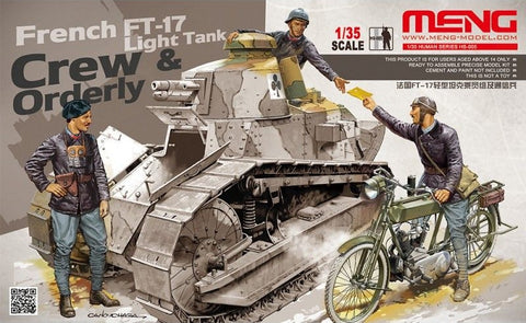 Meng Military Models 1/35 French FT-17 LT Tank Crew Kit