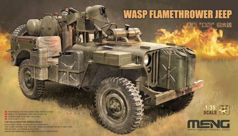 Meng Military 1/35 Wasp Flamethrower Jeep (New Tool) Kit
