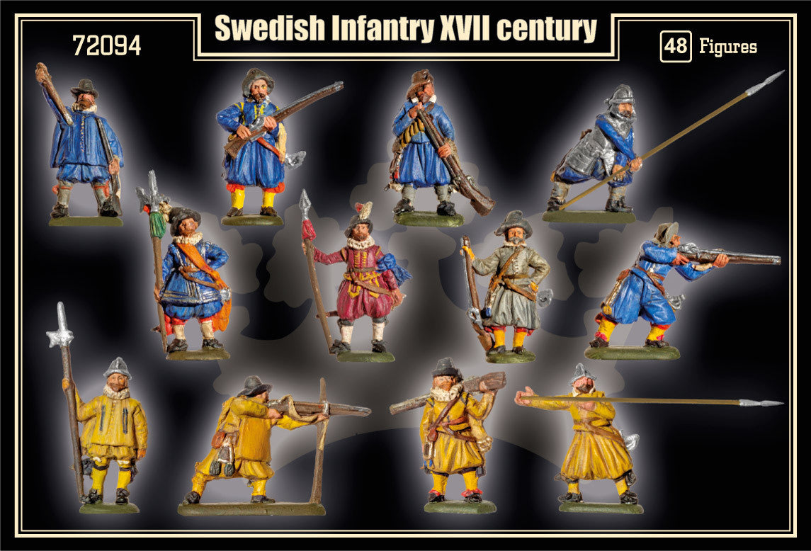 Mars Military 1/72 XVII Century (Early) Swedish Infantry (48) Kit