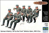 Master Box Ltd 1/35 WWII German Infantry Off to the Road Vehicle Riders (6) Kit