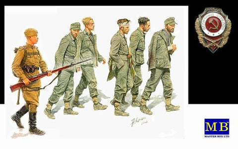 Master Box Ltd 1/35 German Captives 1944 (5 & 1 Russian Soldier) Kit