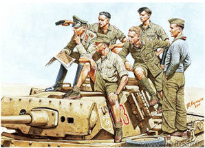 Master Box Ltd 1/35 WWII Rommel & German Tank Crew DAK (6) Kit