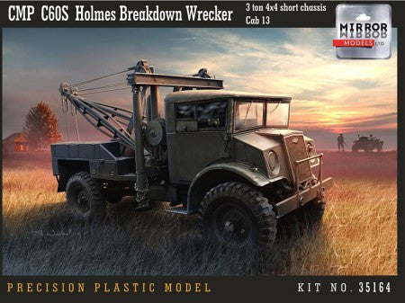 Mirror Models Military 1/35 CMP C60S Cab 13 3-Ton 4x4 Short Chassis Holmes Breakdown Wreacker (New Tool) Kit