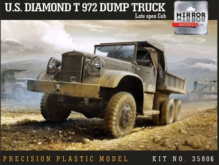 Mirror Models Military 1/35 US Diamond T972 Dump Truck w/Late Open Cab Kit