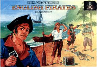 Orion 1/72 English Pirates Sea Warriors XVIII Century (44) Set