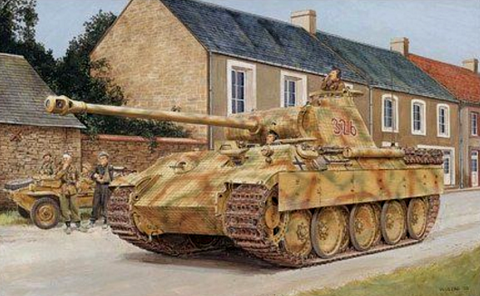 Dragon Military Models 1/35 SdKfz 171 Panther A Late Type Tank Normandy 1944 Kit