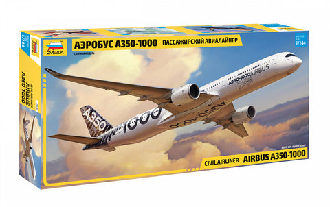 Zvezda Aircraft 1/144 Airbus A350-1000 Civilian Airliner Kit