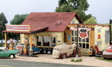 Woodland Scenics N Pre-Fab Building Sonny's Super Service Gas Station w/Detached Garage Kit