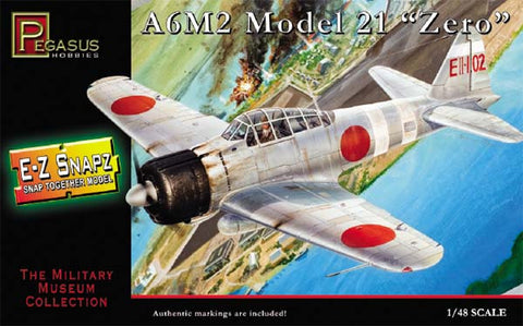Pegasus Hobbies Aircraft 1/48 A6M2 Mod 21 Zero Fighter Kit