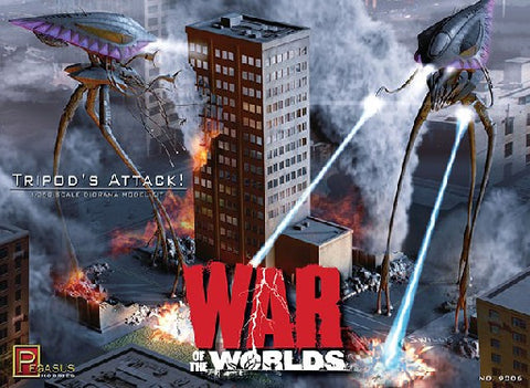 Pegasus Sci-Fi 1/350 War of the Worlds: Tripods Attack Diorama Kit