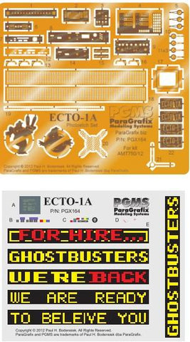 Paragraphix Details 1/25 Ghostbuster 2 Ecto1A Photo-Etch Set for AMT
