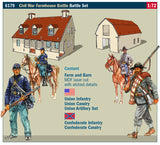 Italeri Military 1/72 American Civil War Farmhouse Battle Set Kit